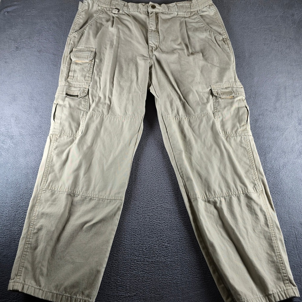 5.11 Tactical Series Mens Khaki Cargo Pants 36x30 Utility Workwear Cotton Tan
